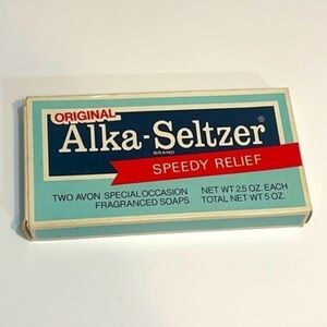 Vintage 1970’s Avon Novelty Alka-Seltzer Soap special occasion fragrance New OS